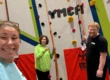 ymca staff in climbing hall