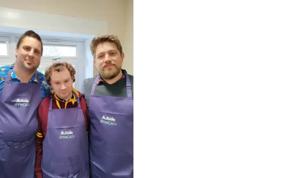 Kye with Cafe workers